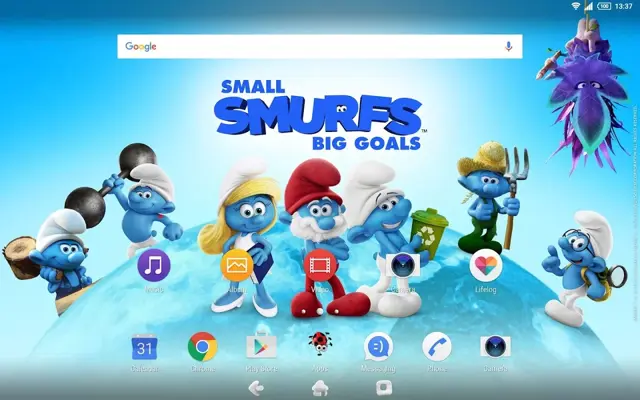 XPERIA™ Team Smurfs™ Theme android App screenshot 1